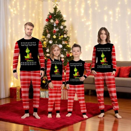 Grinch And Max Funny Christmas Pajamas Set Gift Family - Grinch And Max Funny Christmas Pajamas Set Gift Family 1