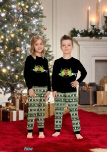 Grinch Hold My Hand My Christmas Love Pajamas Set Gift Family - Grinch Hold My Hand My Christmas Love Pajamas Set Gift Family