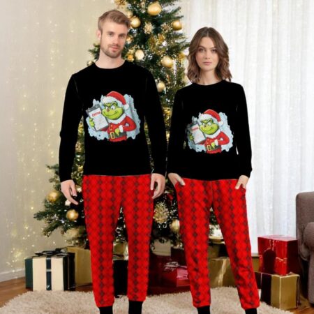 Grinch Merry Christmas Pajamas Set Gift Family - Grinch Merry Christmas Pajamas Set Gift Family 2
