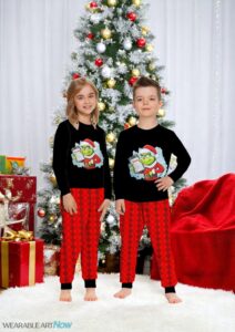 Grinch Merry Christmas Pajamas Set Gift Family - Grinch Merry Christmas Pajamas Set Gift Family