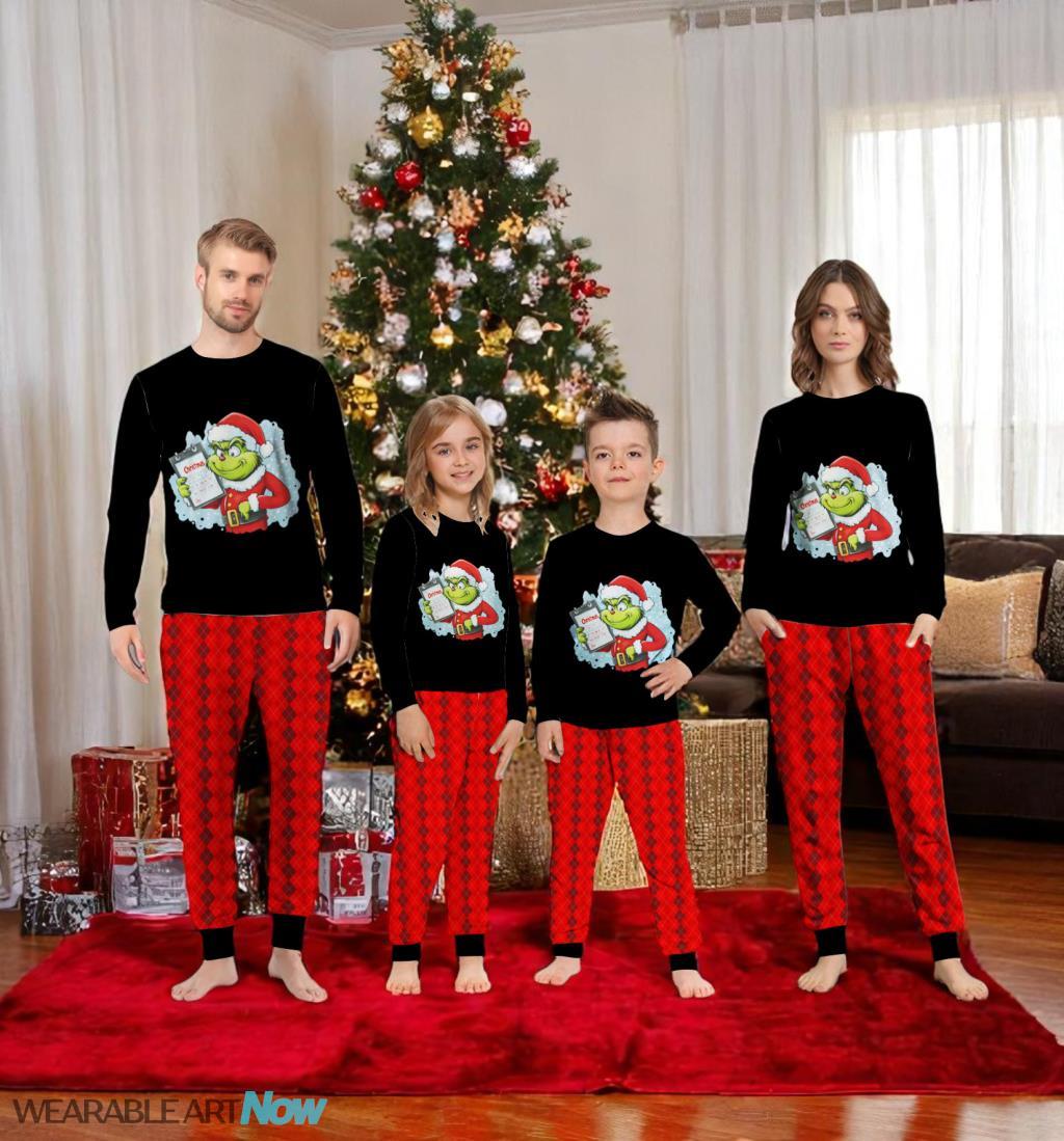 Grinch Merry Christmas Pajamas Set Gift Family - Grinch Merry Christmas Pajamas Set Gift Family 1