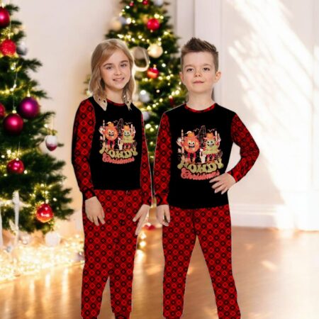 Howdy Christmas Tree and Cooki Family Matching Pajama Set Product Photo 1