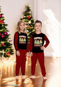 Howdy Christmas Tree Christmas Cowboy Family Matching Pajama Set Product Photo 3