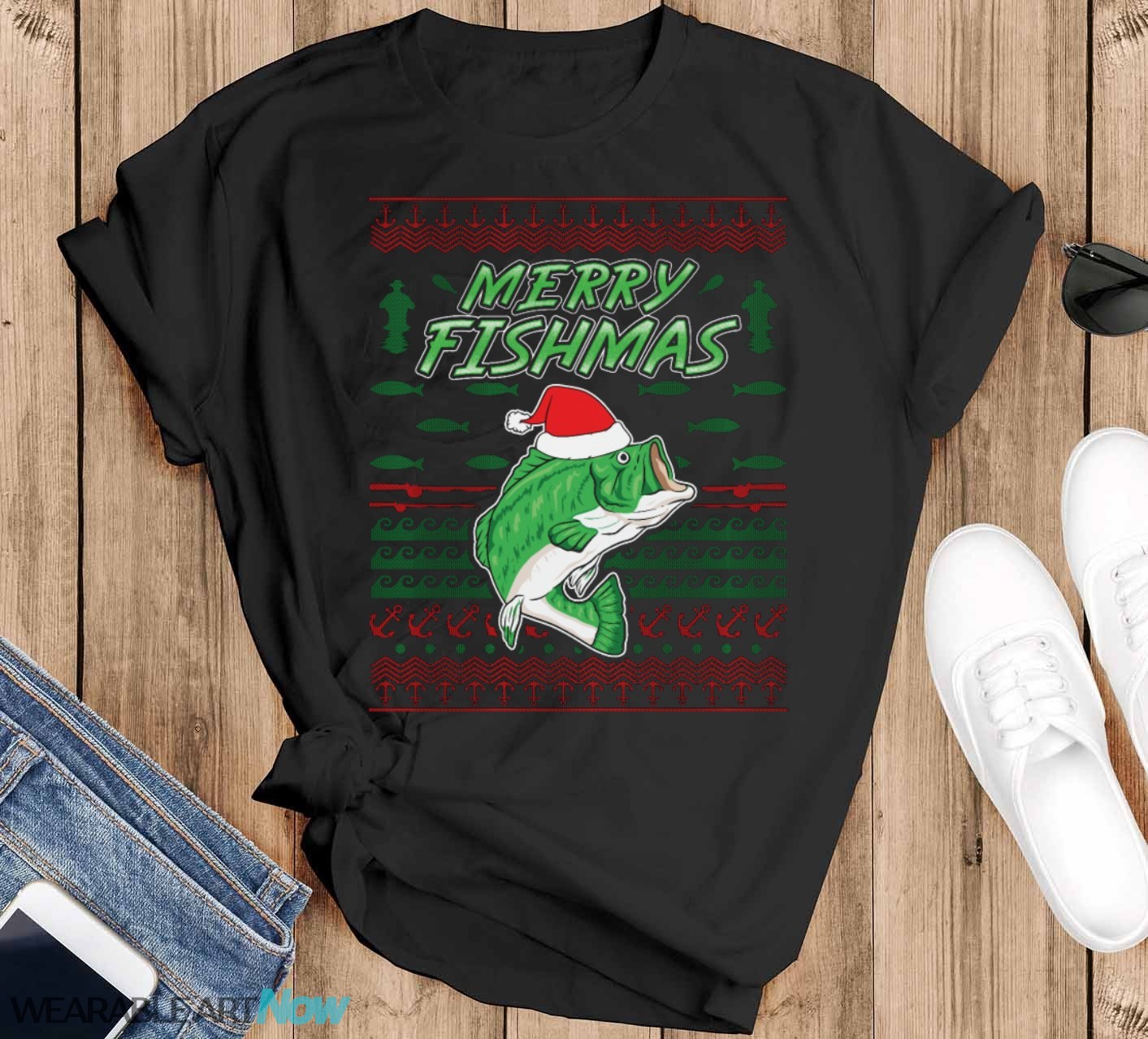 Merry Fishmas Christmas Fishing