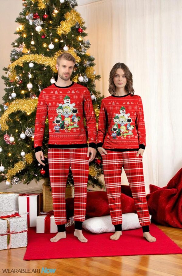 Snoopy And Friends Funny Christmas Pajamas Set Gift Family - Snoopy And Friends Funny Christmas Pajamas Set Gift Family 2