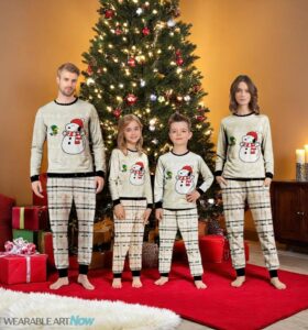 Snoopy and Woodstock Couple Family Matching Pajamas Set Product Photo 2