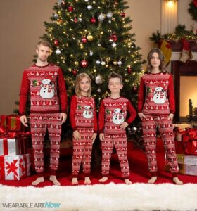 Snoopy Mery Christmas Couple Family Matching Pajamas Set Product Photo 3