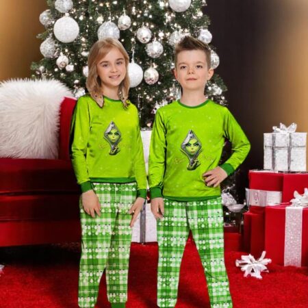 The Ginch Christmas Couple Family Matching Pajamas Set Product Photo 1