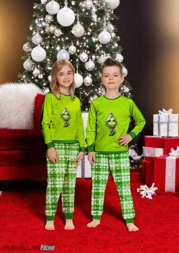 The Ginch Christmas Couple Family Matching Pajamas Set Product Photo 1