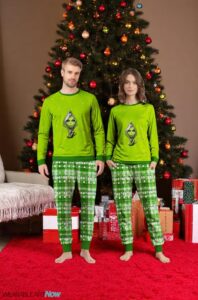 The Ginch Christmas Couple Family Matching Pajamas Set Product Photo 3