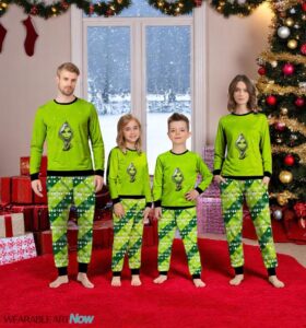 The Ginch Christmas Couple Family Matching Pajamas Set Product Photo 2