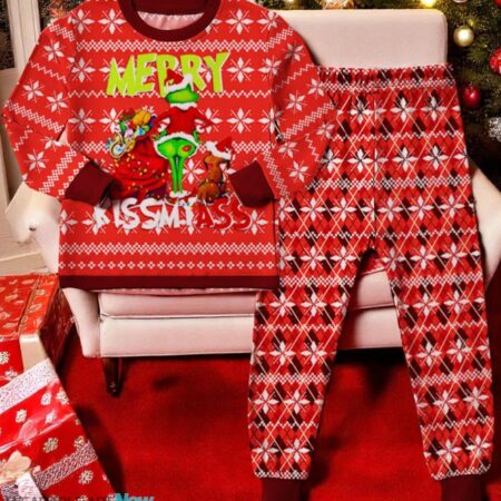 The Ginch Merry Chistmas Couple Family Matching Pajamas Set Product Photo 1