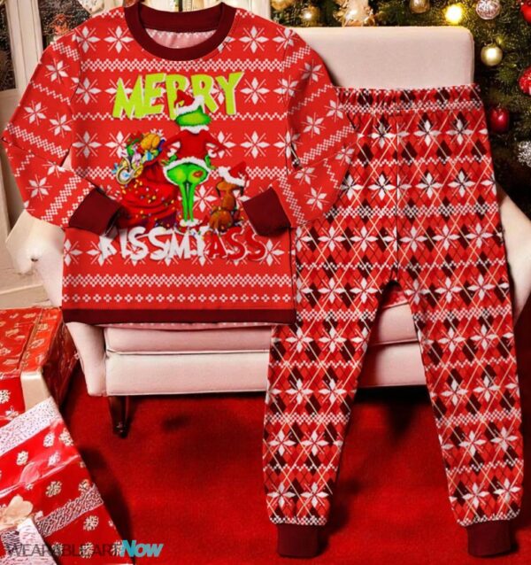 The Ginch Merry Chistmas Couple Family Matching Pajamas Set Product Photo 1