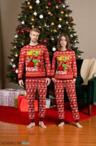 The Ginch Merry Chistmas Couple Family Matching Pajamas Set Product Photo 3