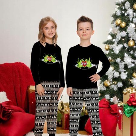 The Grinch Love Merry Christmas Pajamas Set Gift Family - The Grinch Love Merry Christmas Pajamas Set Gift Family