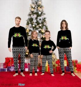 The Grinch Love Merry Christmas Pajamas Set Gift Family - The Grinch Love Merry Christmas Pajamas Set Gift Family 1
