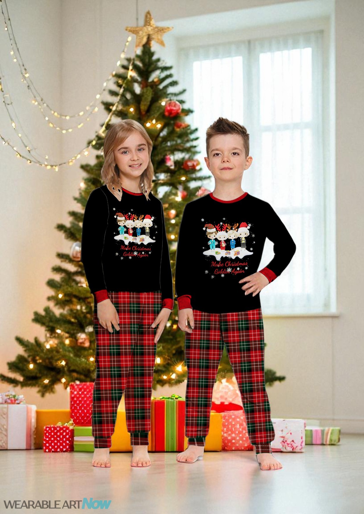 The Golden Girls Make Christmas Golden Again Christmas Matching Pajamas Family Set Product Photo 2
