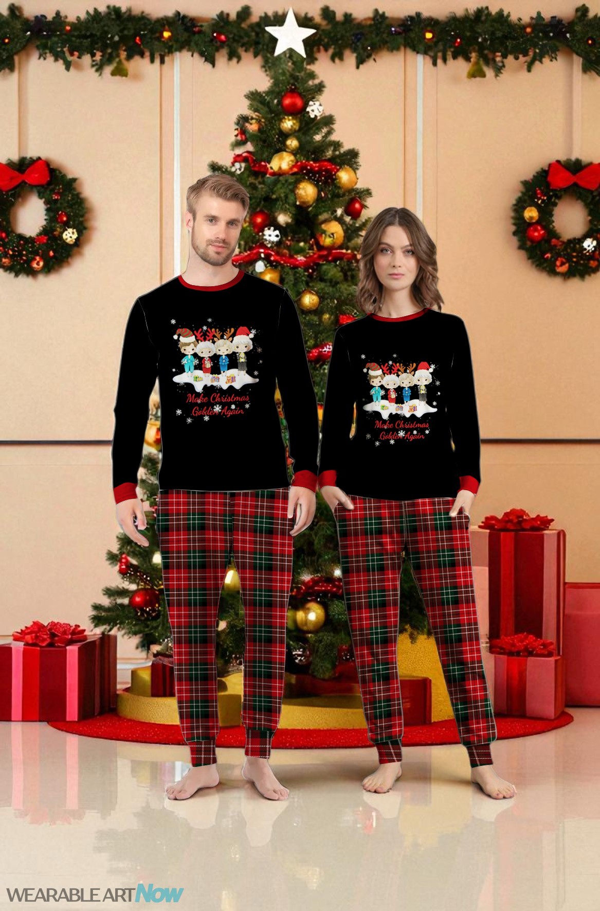 The Golden Girls Make Christmas Golden Again Christmas Matching Pajamas Family Set Product Photo 3