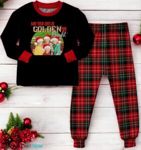 The Golden Girls May Your Days Be Golden And Bright Christmas Matching Pajamas Family Set Product Photo 3