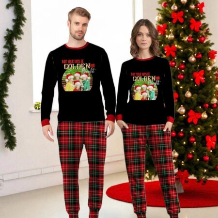 The Golden Girls May Your Days Be Golden And Bright Christmas Matching Pajamas Family Set Product Photo 1