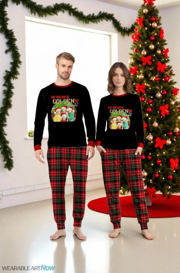 The Golden Girls May Your Days Be Golden And Bright Christmas Matching Pajamas Family Set Product Photo 1