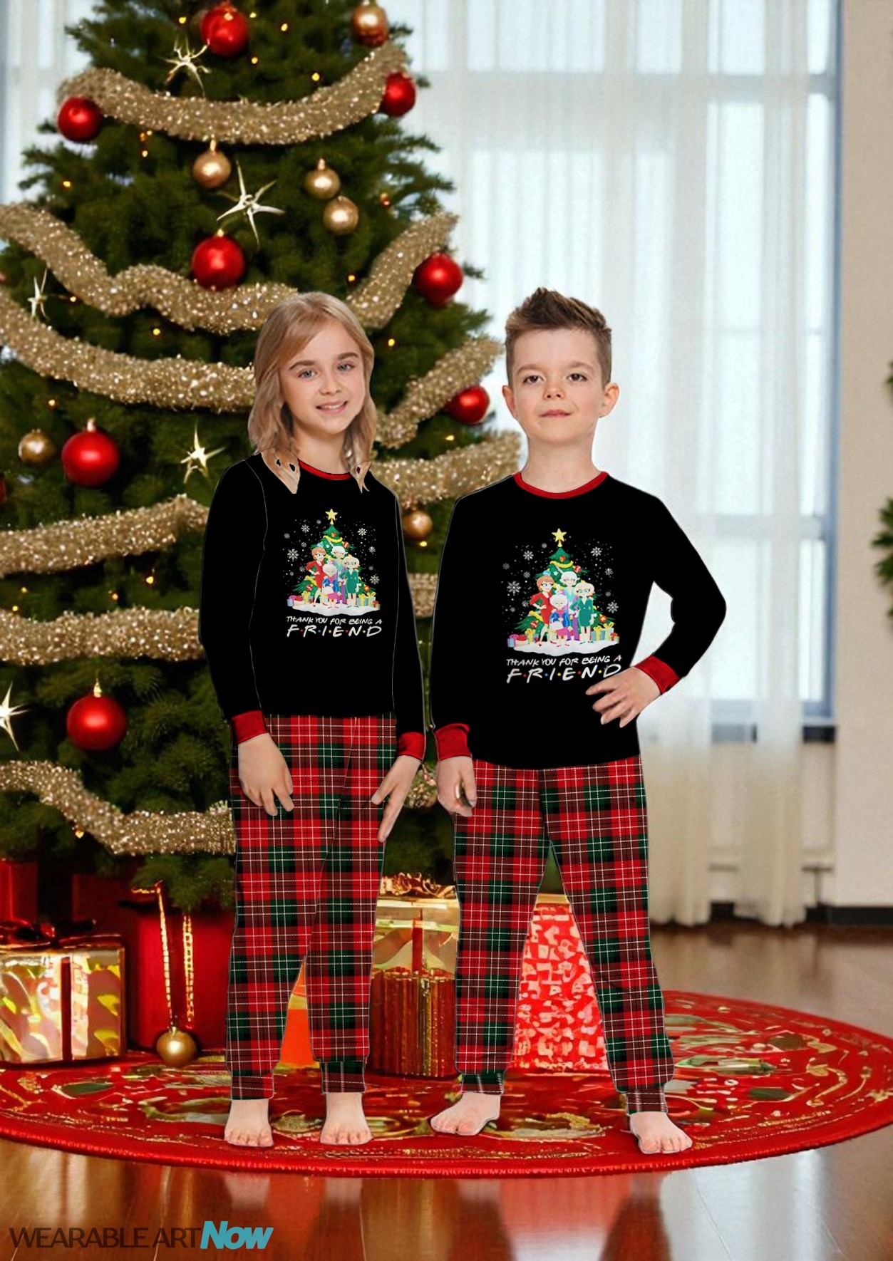 The Golden Girls Thank You For Being A Friend Christmas Matching Pajamas Family Set Product Photo 2