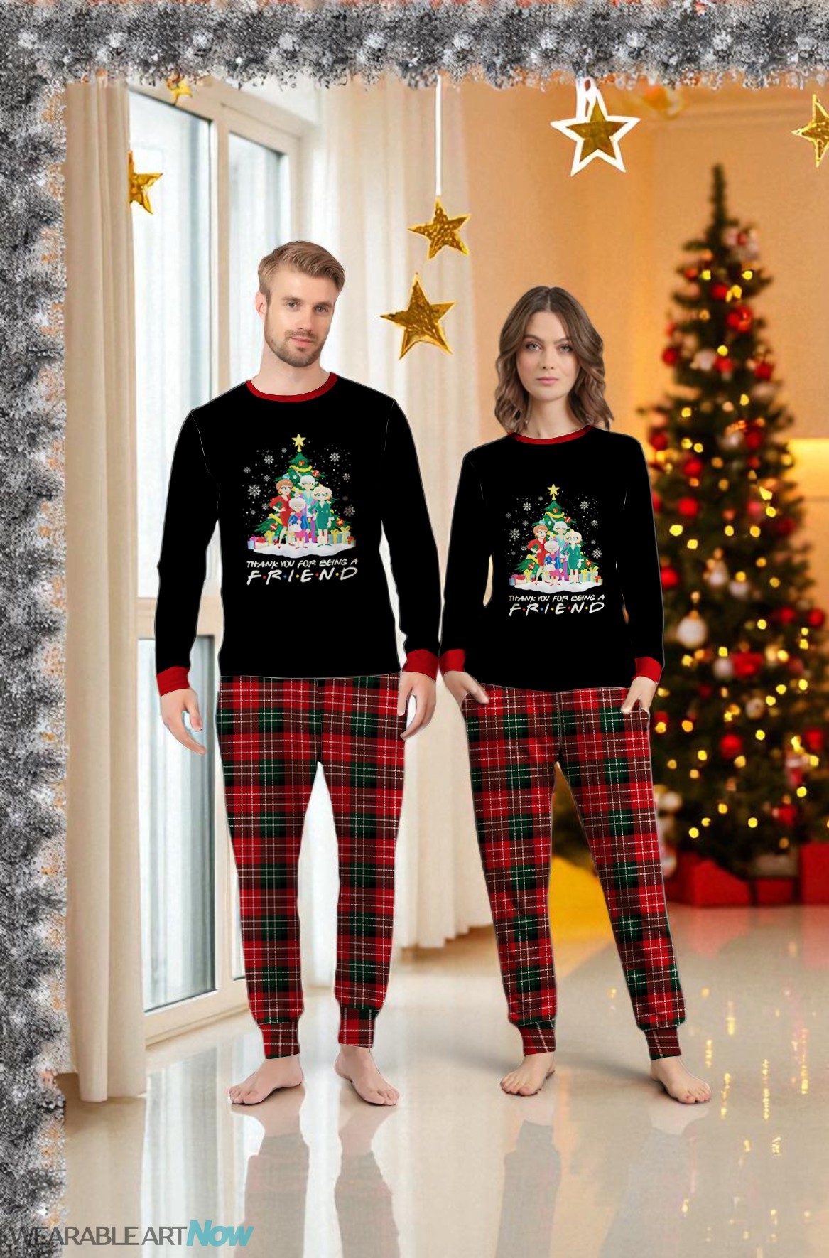 The Golden Girls Thank You For Being A Friend Christmas Matching Pajamas Family Set Product Photo 3