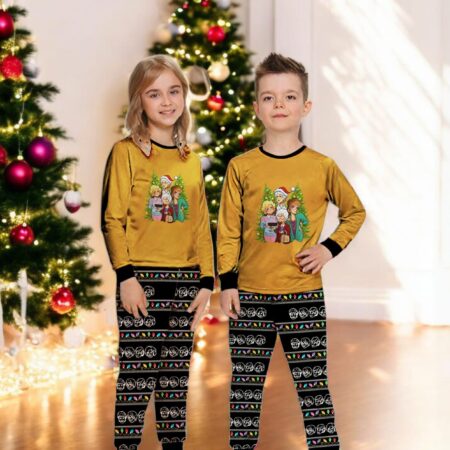 Golden Girls Christmas Pine Trees Family Matching Pajamas Set Product Photo 1