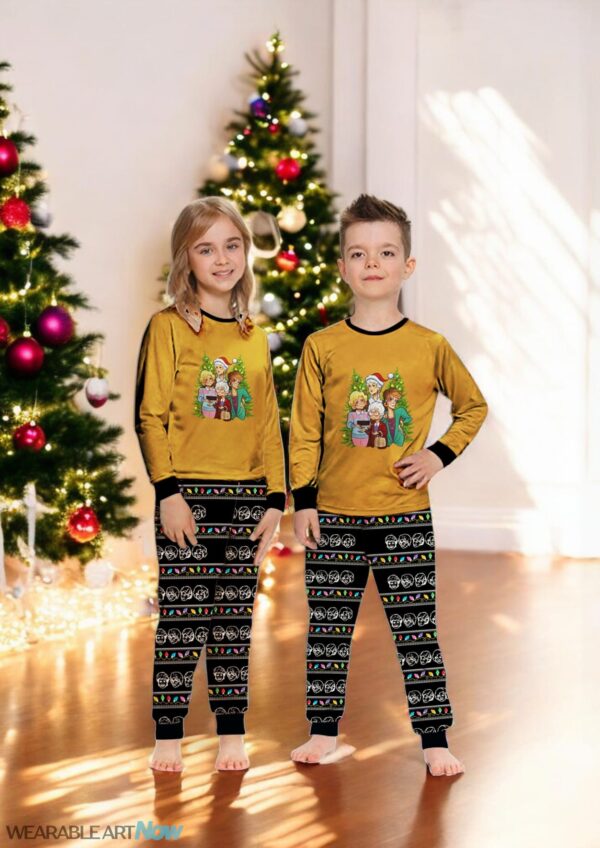 Golden Girls Christmas Pine Trees Family Matching Pajamas Set Product Photo 1