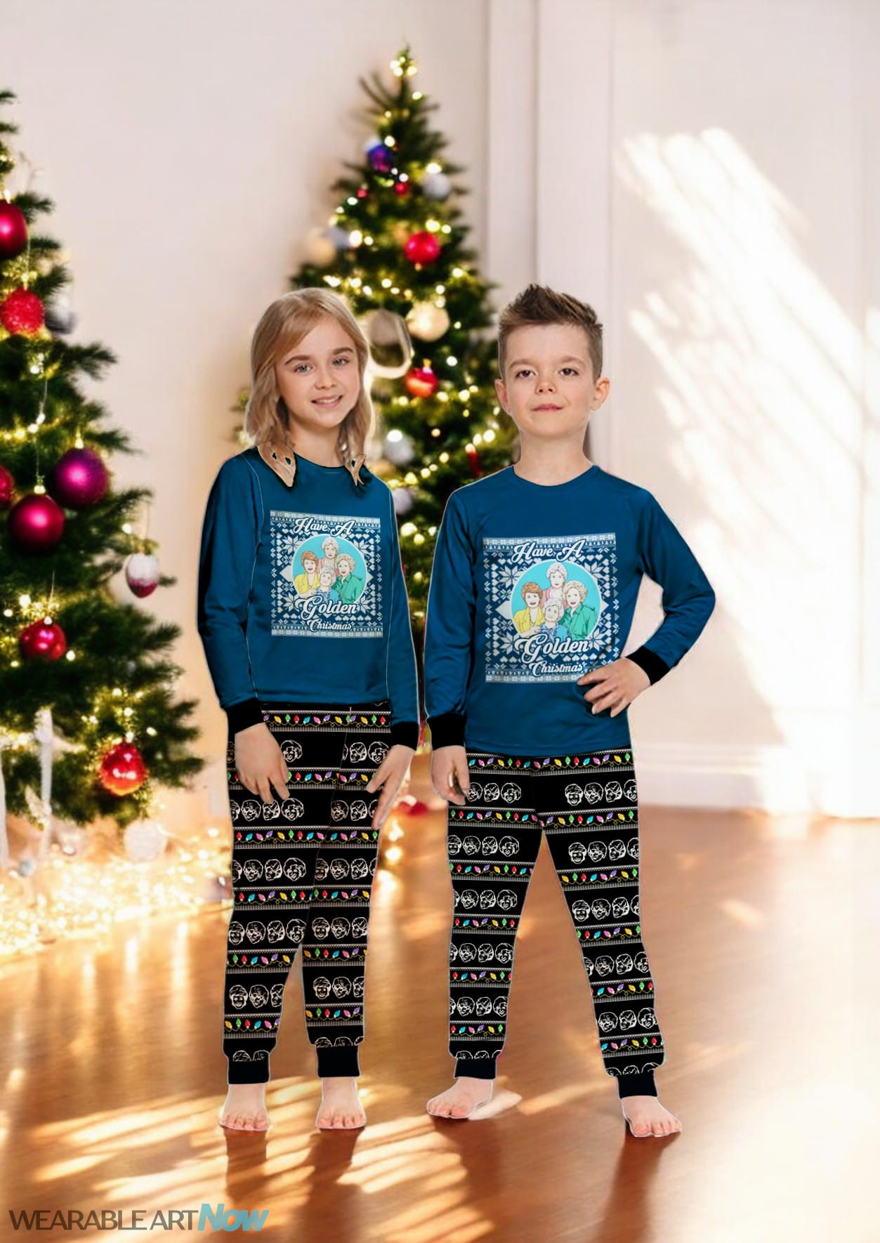 Golden Girls Have A Golden Christmas Family Matching Pajamas Set Product Photo 2