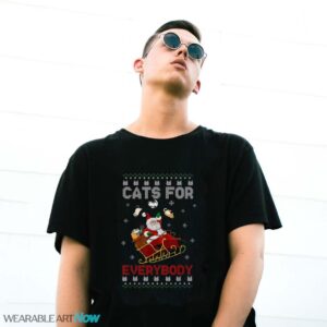 Cat Ugly Christmas Sweater Cat Lover Christmas T-Shirt Sweatshirt Hoodie - G500 Gildan T-Shirt