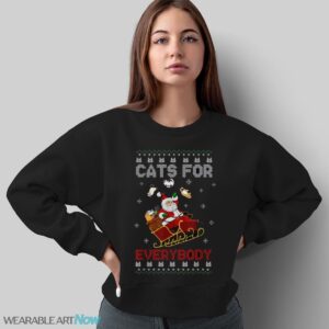 Cat Ugly Christmas Sweater Cat Lover Christmas T-Shirt Sweatshirt Hoodie - Sweatshirt
