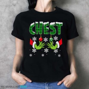 Chest Nuts Christmas Shirt Funny Matching Couple Chestnuts T-Shirt Sweatshirt Hoodie - Ladies T-Shirt