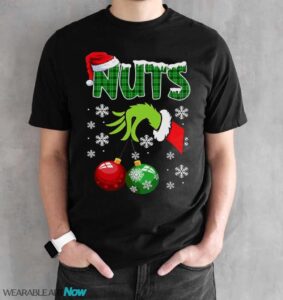 Chest Nuts Matching Chestnuts Funny Christmas Couples Nuts T-Shirt Sweatshirt Hoodie - Black Unisex T-Shirt