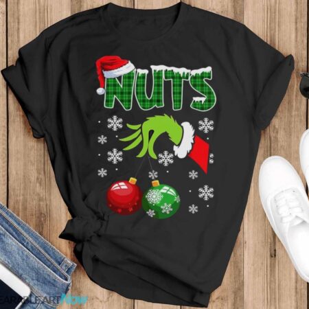 Chest Nuts Matching Chestnuts Funny Christmas Couples Nuts T-Shirt Sweatshirt Hoodie - Black T-Shirt