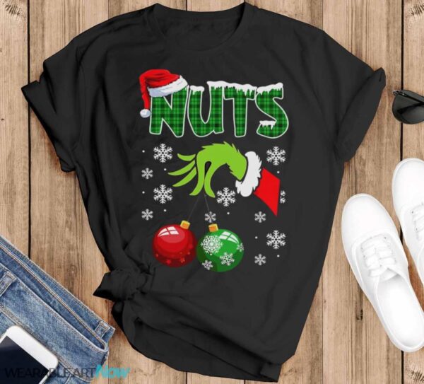Chest Nuts Matching Chestnuts Funny Christmas Couples Nuts T-Shirt Sweatshirt Hoodie - Black T-Shirt