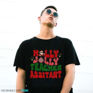 Comfort Colors Holly Jolly Teacher Assistant T-Shirt Sweatshirt Hoodie - G500 Gildan T-Shirt
