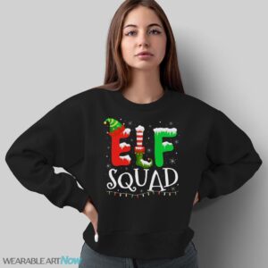 Elf Family Christmas Matching Pajamas Xmas Elf Squad T-Shirt Sweatshirt Hoodie - Sweatshirt