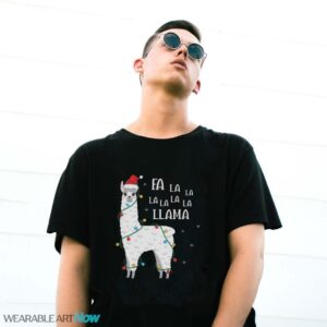 Fa La La Llama Christmas T-Shirt Sweatshirt Hoodie - G500 Gildan T-Shirt
