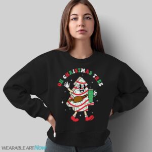 Groovy Oh Christmas Tree Cakes Debbie Becky Jen Cake Lovers T-Shirt Sweatshirt Hoodie - Sweatshirt