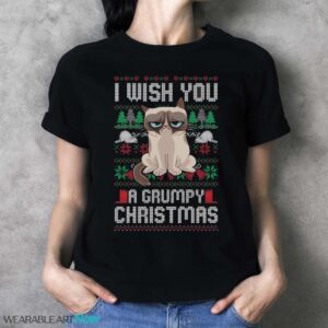 Grumpy Cat Christmas Christmas T-Shirt Sweatshirt Hoodie - Ladies T-Shirt