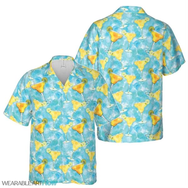 Hello Summer With Freshing Margarita Cocktail Hawaiian Shirt Product Photo 1