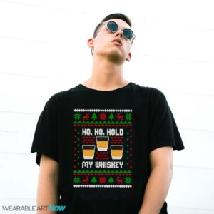 Ho Ho Hold My Whiskey Shirt - G500 Gildan T-Shirt