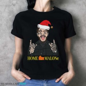 Home Malone Christmas Sweatshirt Funny Ugly Holiday Sweater - Ladies T-Shirt