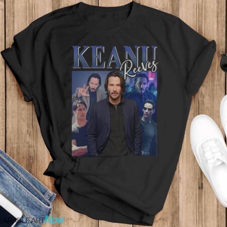 Keanu Reeves Vintage 90s Tee, Retro Matrix John Wick Fan T-shirt - Black T-Shirt
