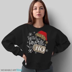Santa's Favorite Ho Sweatshirt, Ugly Christmas Xmas Party Sweater - Sweatshirt