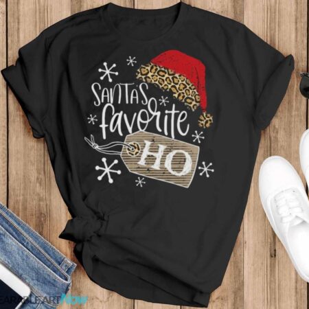 Santa's Favorite Ho Sweatshirt, Ugly Christmas Xmas Party Sweater - Black T-Shirt