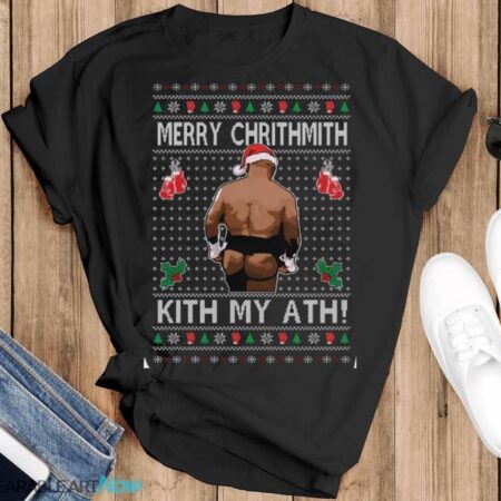 Ugly Christmas Sweater Merry Chrithmith Kith My Ath Unisex Sweatshirt - Black T-Shirt