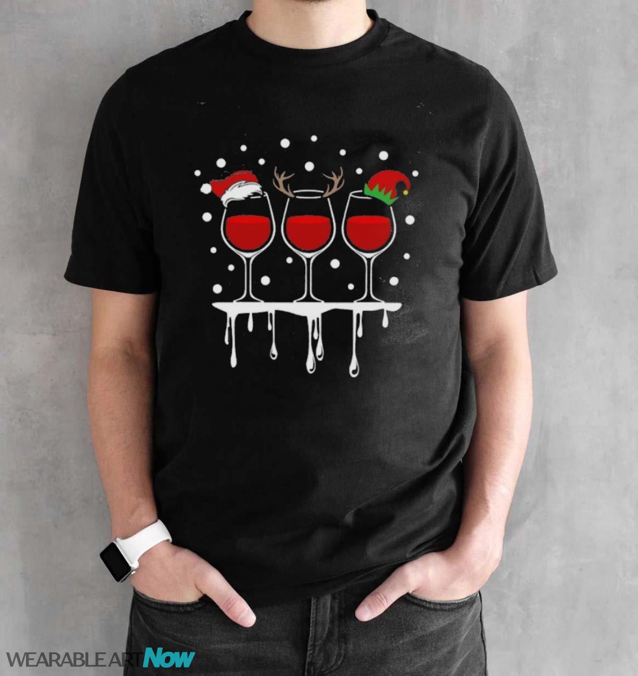 Vine Lover Gift Worker Winter Christmas Vine Christmas T-Shirt Sweatshirt Hoodie - Black Unisex T-Shirt