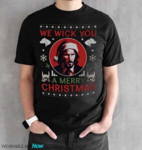 We Wick You A Merry Christmas Sweatshirt, Funny Christmas Gift - Black Unisex T-Shirt